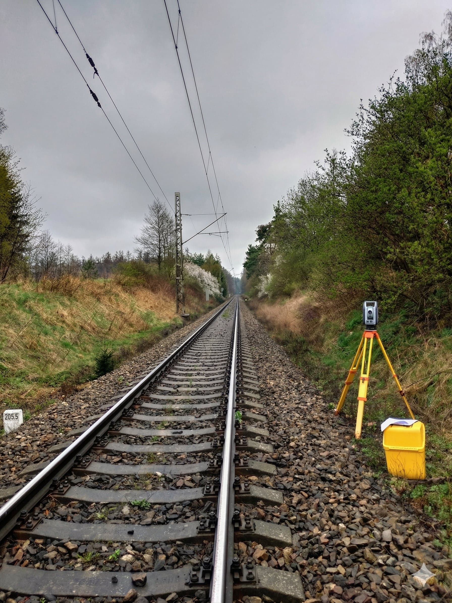 Geodetické zaměření železniční trati